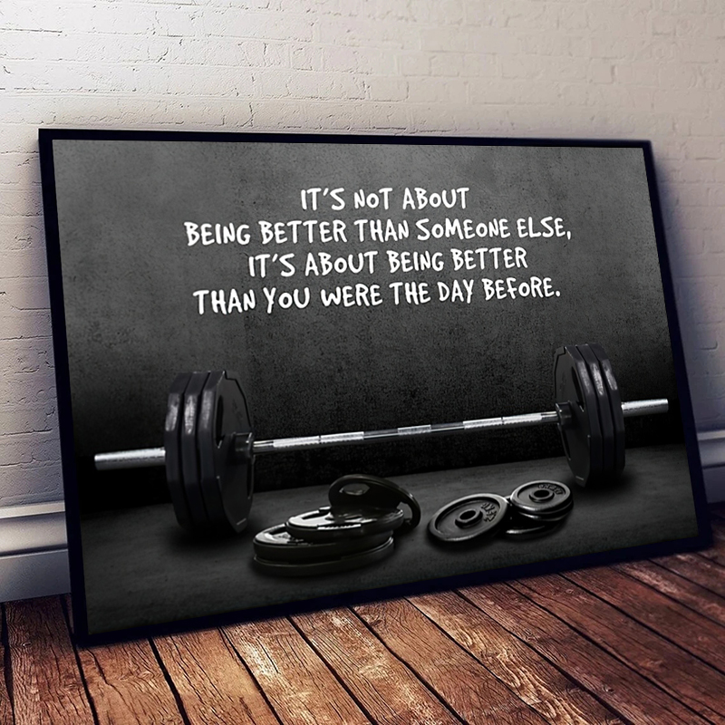 Sports Equipment Poster - Современная мотивационная цитата, спортивные художественные постеры