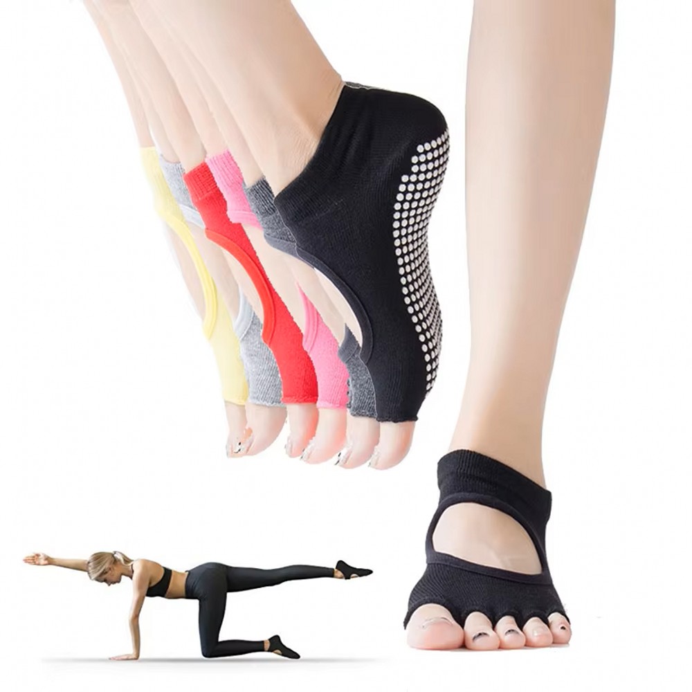 Yoga Mat - Носки для йоги с открытым пяткой